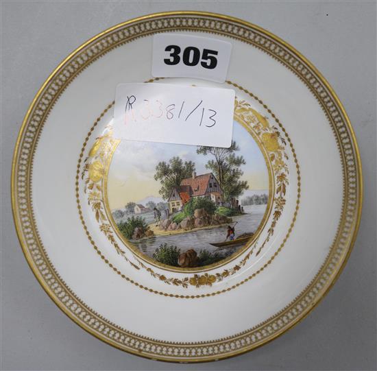 A Sevres style saucer